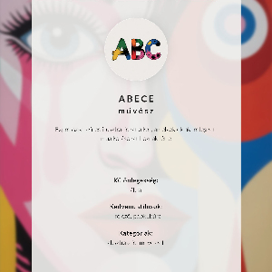 Dekoracyjny plakat ścienny Kolorowa twarz