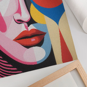 Dekoracyjny plakat ścienny Kolorowa twarz