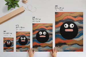 Plakat premium Abstrakcyjna twarz