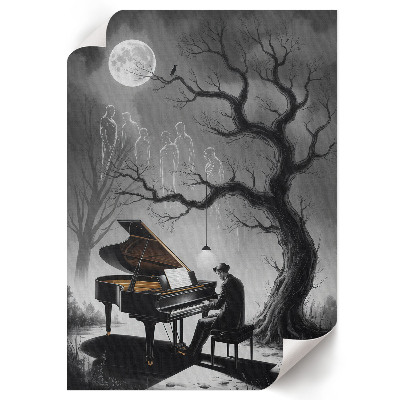 Plakat premium Nocna muzyka