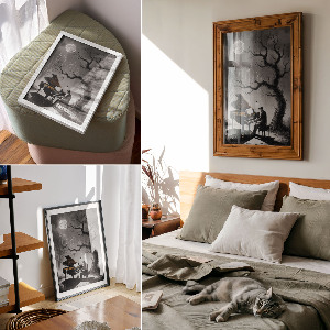 Plakat premium Nocna muzyka