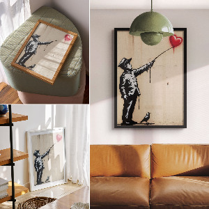 Dekoracyjny plakat ścienny Graffiti na ścianie