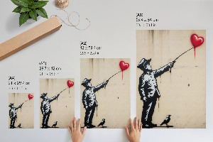 Dekoracyjny plakat ścienny Graffiti na ścianie