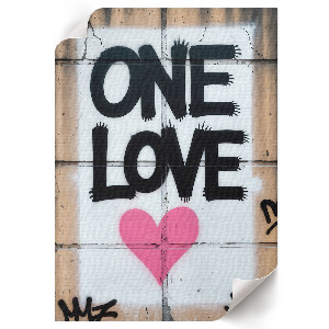 Plakat premium Miłość graffiti