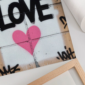Plakat premium Miłość graffiti
