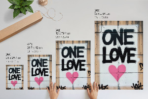 Plakat premium Miłość graffiti