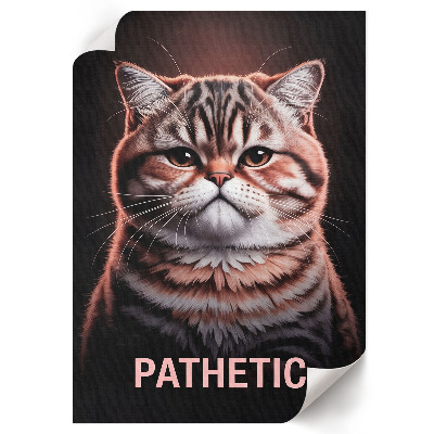 Grafika na ścianę Pathetic - kot