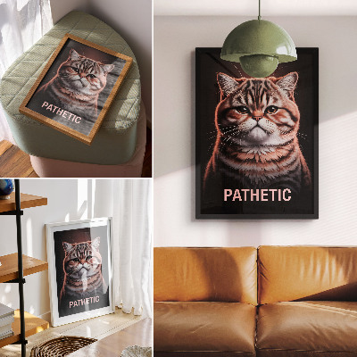 Grafika na ścianę Pathetic - kot