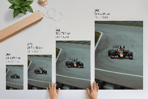 Wydruk na płótnie z motywem wyścigu Formuły