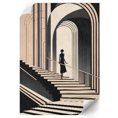 Grafika na ścianę Monochromatyczna elegancja