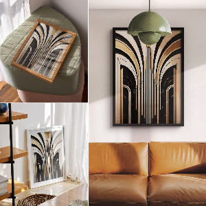 Plakat premium Art Deco