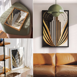 Dekoracyjny plakat ścienny Art Deco