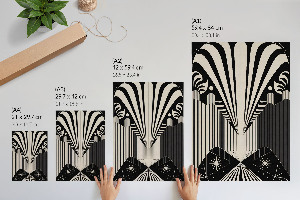 Grafika na ścianę Geometryczna abstrakcja