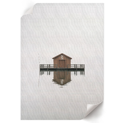 Dekoracyjny plakat ścienny Chata na wodzie