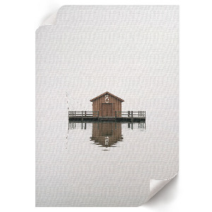 Dekoracyjny plakat ścienny Chata na wodzie