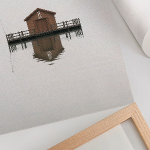 Dekoracyjny plakat ścienny Chata na wodzie