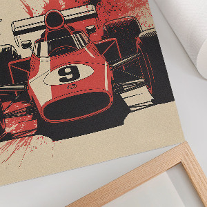 Plakat premium Wyścigi emocje