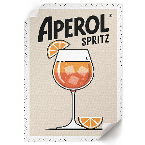 Dekoracyjny plakat ścienny Aperol Spritz