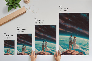 Grafika na ścianę Kosmiczna miłość