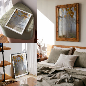 Dekoracyjny plakat ścienny Jesienny las