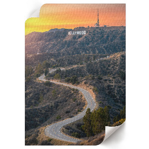 Dekoracyjny plakat ścienny Hollywoodzki krajobraz