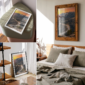 Dekoracyjny plakat ścienny Hollywoodzki krajobraz