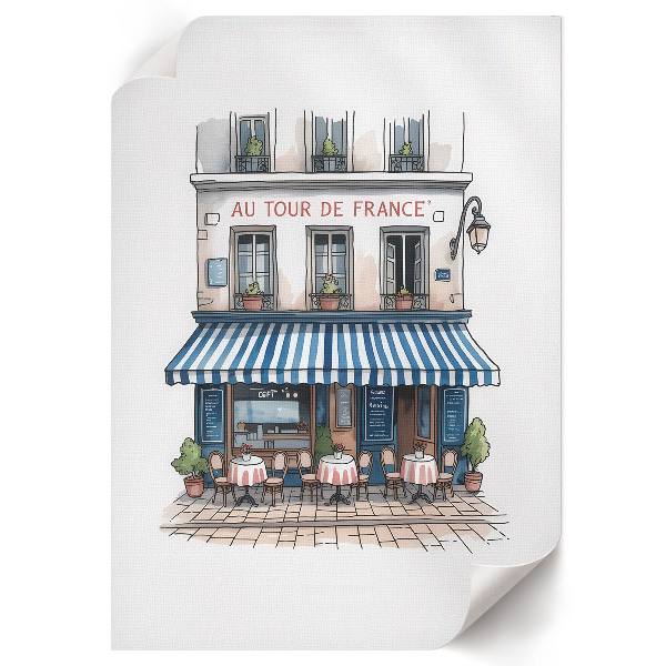 Grafika na ścianę Francuska kawiarnia