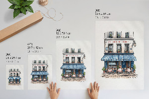 Grafika na ścianę Francuska kawiarnia