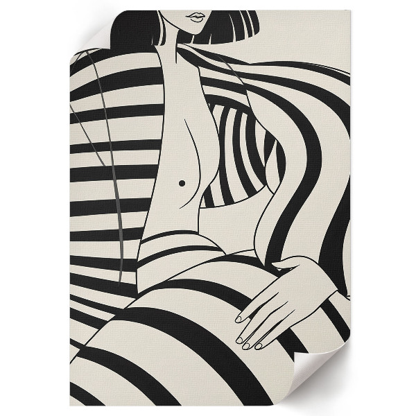 Wydruk na płótnie Geometryczny portret