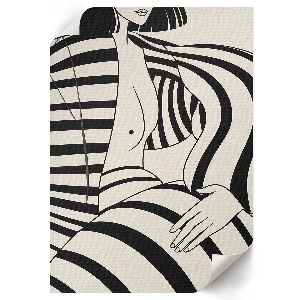 Wydruk na płótnie Geometryczny portret