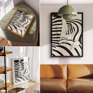 Wydruk na płótnie Geometryczny portret