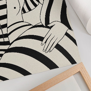 Wydruk na płótnie Geometryczny portret