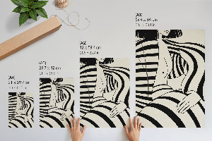 Wydruk na płótnie Geometryczny portret