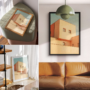 Dekoracyjny plakat ścienny Nowoczesna architektura