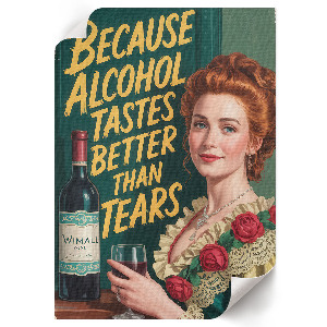 Plakat premium Wino vintage