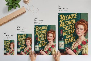 Plakat premium Wino vintage