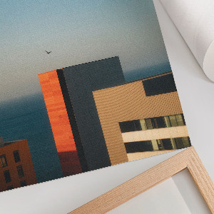 Dekoracyjny plakat ścienny Miasto i morze