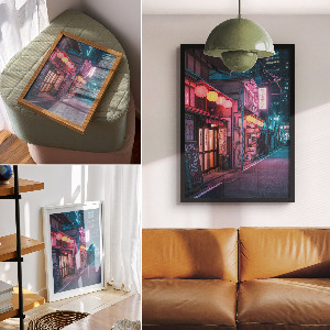 Plakat premium Nocne miasto