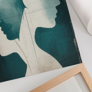 Grafika na ścianę Profile twarzy