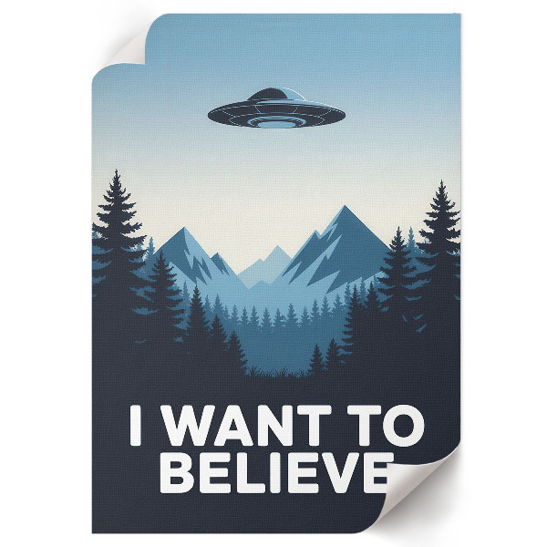 Grafika na ścianę Plakat UFO