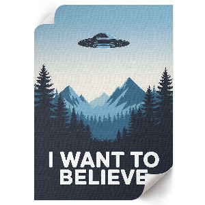 Grafika na ścianę Plakat UFO