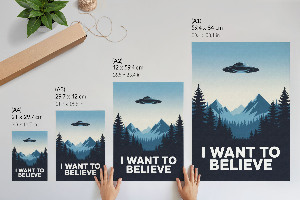 Grafika na ścianę Plakat UFO