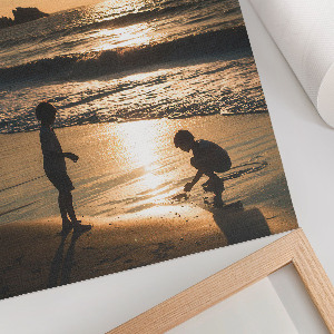 Plakat premium Dzieci na plaży