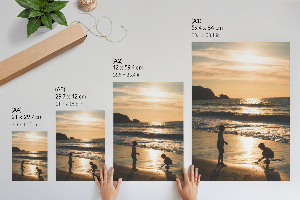 Plakat premium Dzieci na plaży