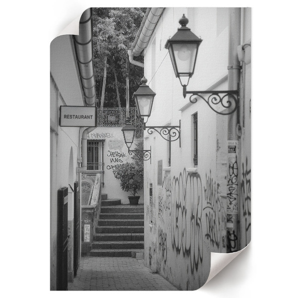 Plakat premium Miejski zaułek
