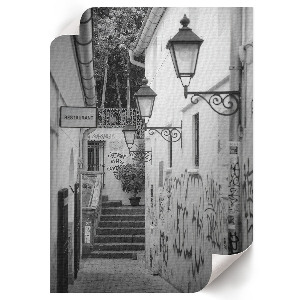 Plakat premium Miejski zaułek