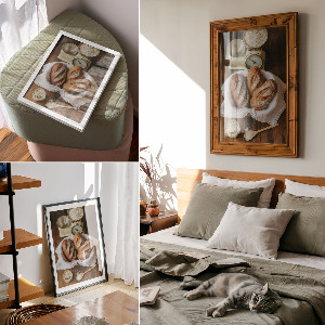 Grafika na ścianę Rustykalna kuchnia