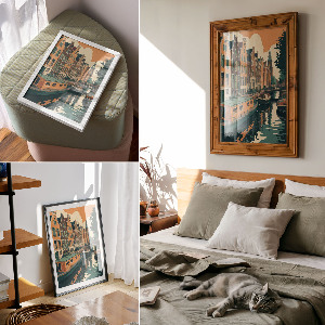 Plakat premium Miejski kanał