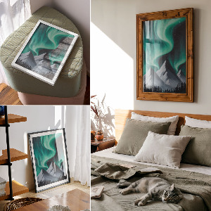 Grafika na ścianę Magiczna noc