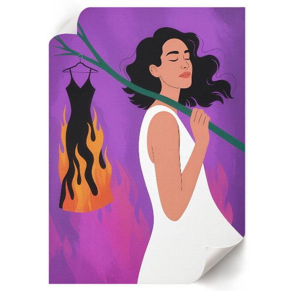 Plakat premium Palenie ubrania